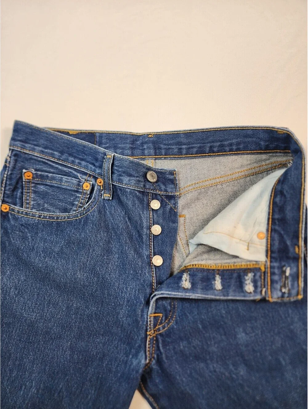 Levi's 501 Jeans 32x32 Button Fly, Straight Leg, Denim